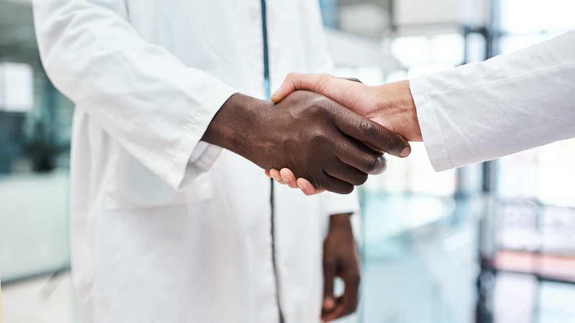 Referring Doctors Shaking Hands